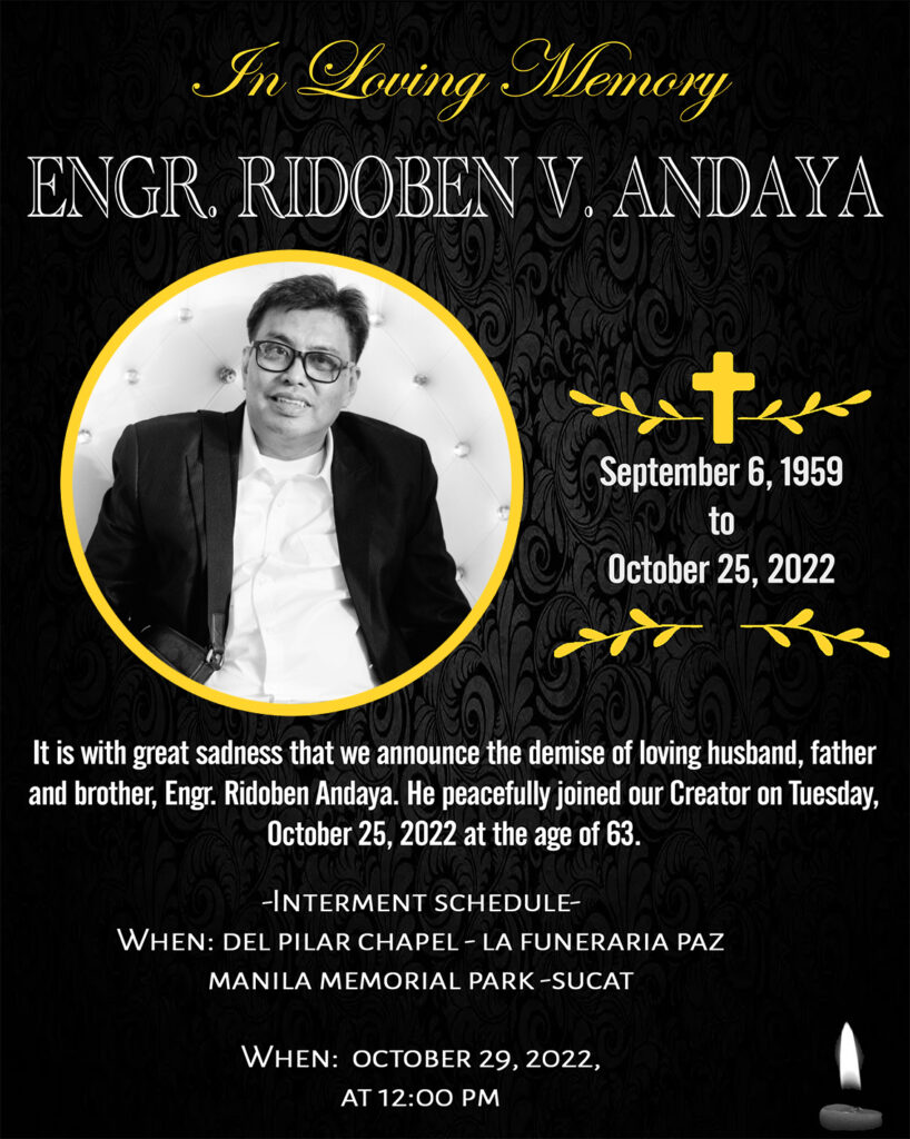 Engr. Ridoben V. Andaya